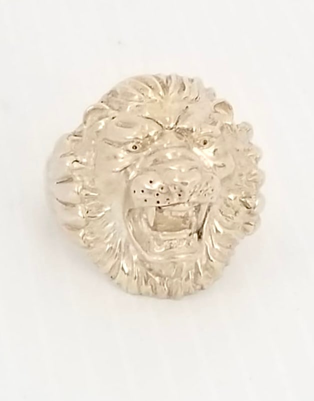 Amazing 925 Sterling Silver Lion Ring (1 of 4)