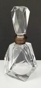 Amazing Hand Cut Silver Plated Large Perfume Bottle