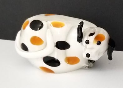 Amazing Multicolor Murano Dog Art Glass