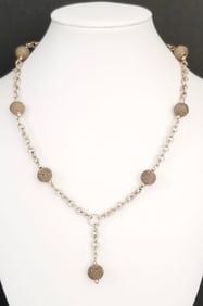 Amazing 925 Sterling Silver Beads Necklace