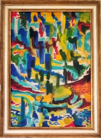 Amazing Zeki Faik Izer Oil Gouache & More Board