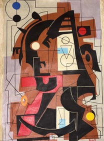 Amazing Rolando Dirube 1960 Acrylic Canvas