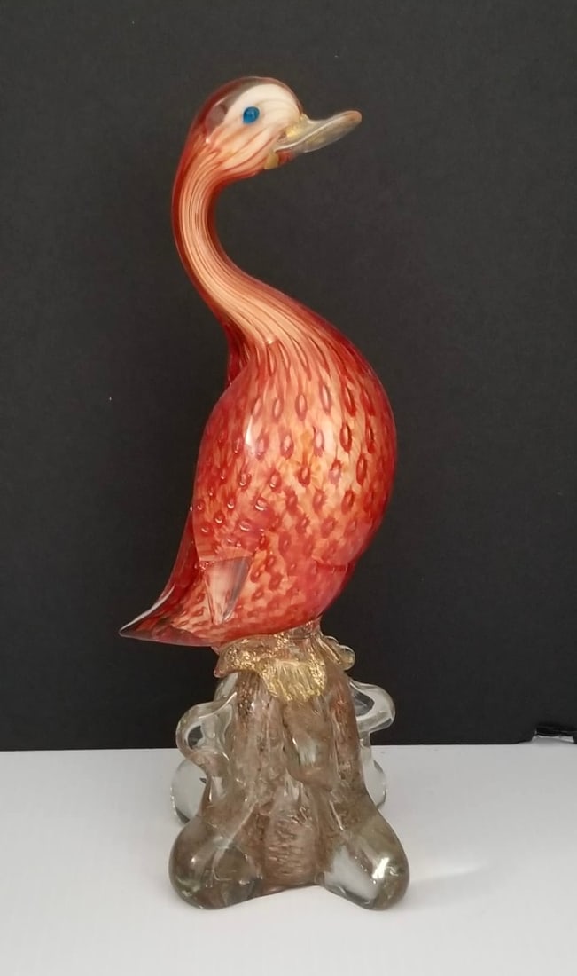 Amazing Murano Bubbles Inside Duck Art Glass (1 of 7)