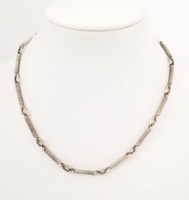 Amazing Modern 925 Sterling Silver Necklace