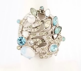 Amazing Signed Multistone Opal Ring