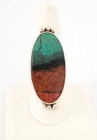 Amazing 925 Sterling Silver Multicolor Stone Ring