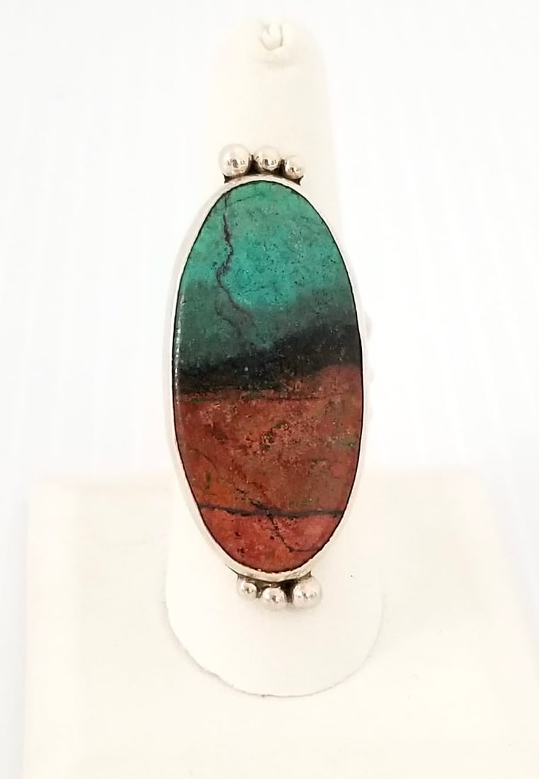 Amazing 925 Sterling Silver Multicolor Stone Ring (1 of 3)