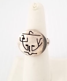 Amazing 925 Sterling Silver Indian Cat Ring