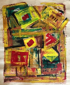 Amazing Antonio Vidal 1976 Acrylic Cardboard