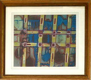 Amazing Rolando Dirube 1960 Acrylic Canvas