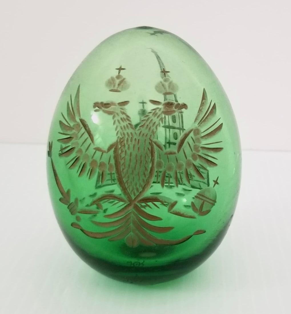 Amazing Vtg Faberge Eagle Imperial Egg (1 of 4)