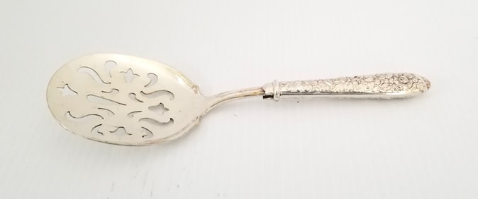 Amazing Sterling Silver Handle Neoclassical Service Spoon