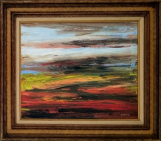 Amazing Jack Whitten Acrylic Canvas