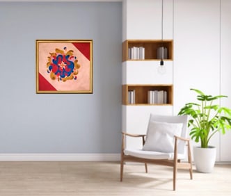 Amazing Paul Allen Reed 1963 Acrylic On Canvas