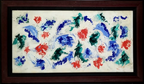 Amazing Otto Muehl Oil Panel