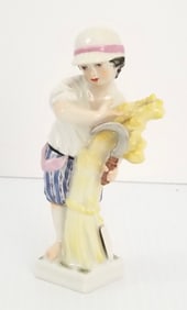 Amazing KPM Berlin Germany Meyer Zodiac Porcelain Boy