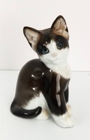 Amazing Rosenthal Handgemalt Germany Porcelain Cat