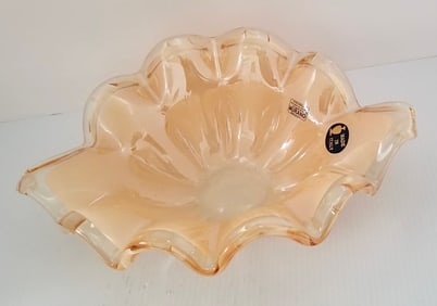 Amazing Italian Murano Heavy Art Glass Centerpiece