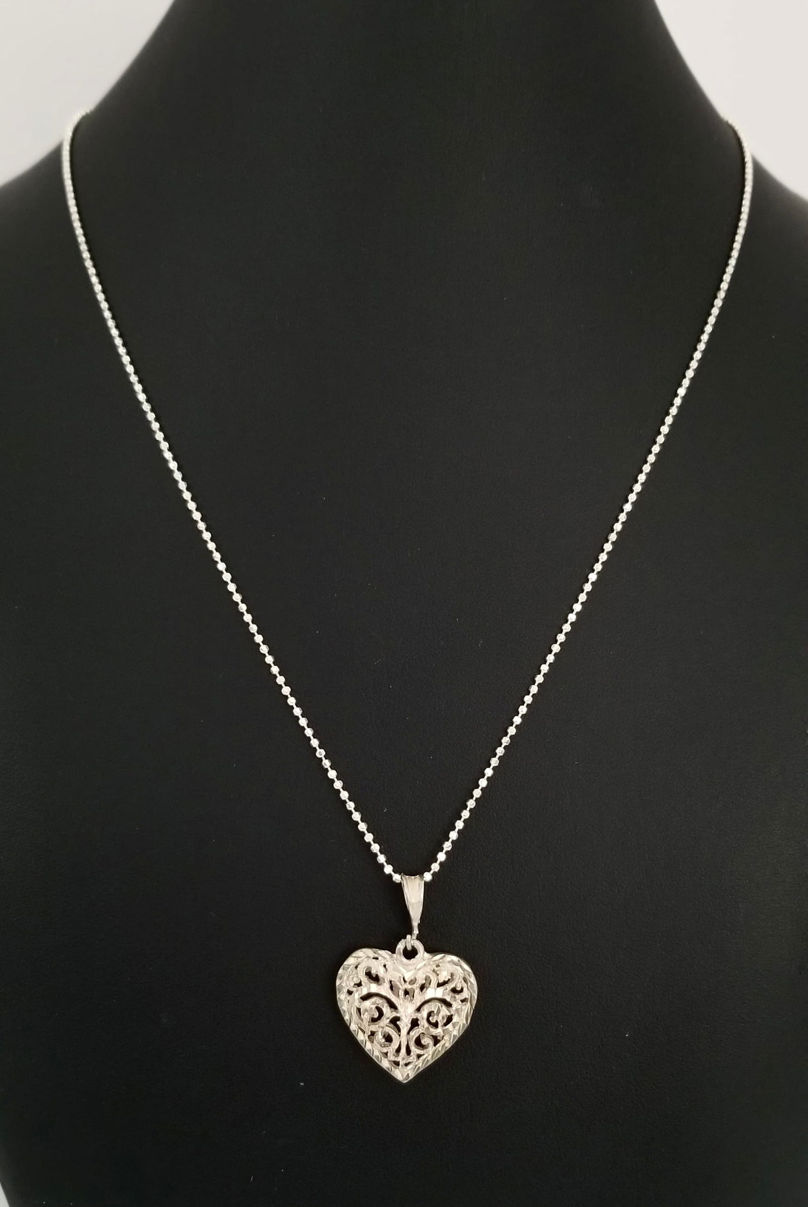 Amazing Italy 925 Sterling Silver Heart Pendant Necklace (1 of 6)
