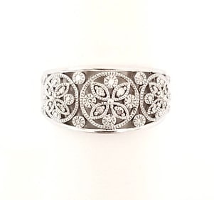 Amazing DJC 925 Sterling Silver Diamond Ring