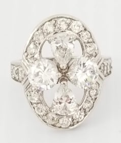 Amazing 925 Sterling Silver Multi Zirconia Ring