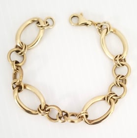 Amazing KA Italy 925 Sterling Gold Filled Bracelet