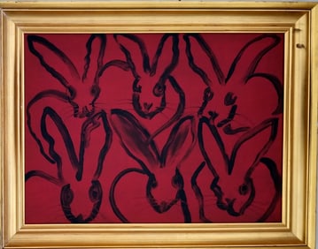 Amazing Hunt Slonem 2017 Acrylic Panel