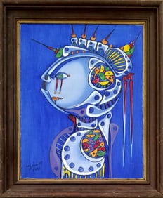 Amazing Jose Marie Mijares 1991 Oil Canvas