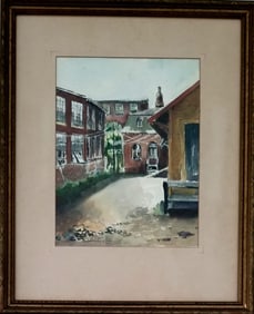 Amazing Lawrence Arthur Jones 1941 Watercolor Paper