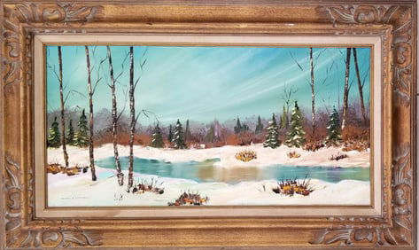 Amazing Alfred Richard Mitchell Oil Canvas