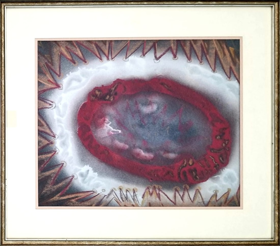 Amazing Yayoi Kusama Mixed Media Paper (1 of 3)