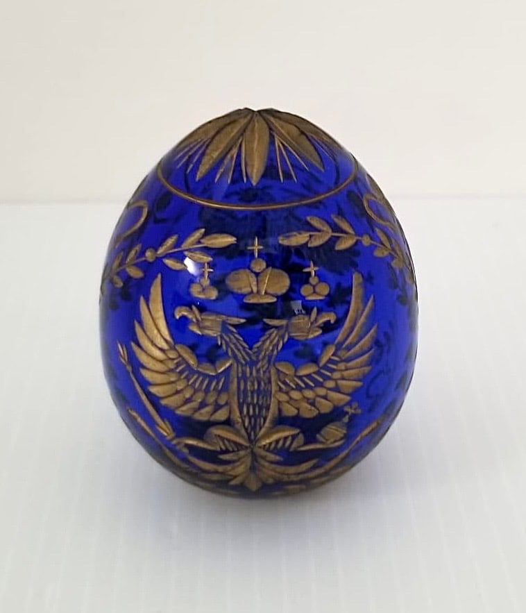 Amazing Vintage Faberge Eagle Imperial Egg (1 of 4)