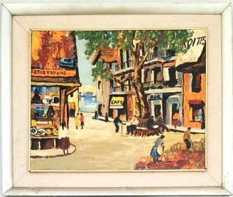 Amazing Lucien Adrion Oil Board