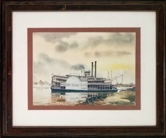 Amazing Ralph Law Boat Watercolor Paper