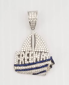 Amazing DM 925 Sterling Freeway Boat Pendant