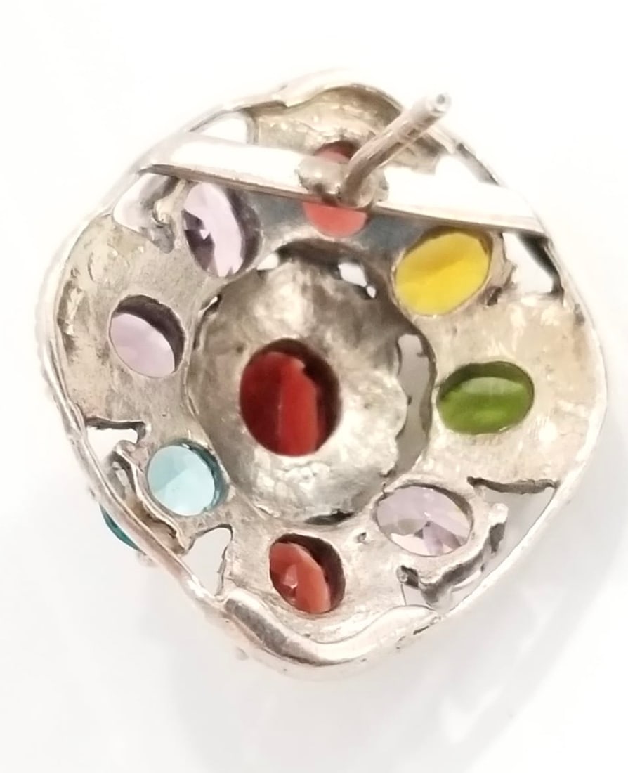 Amazing 925 Sterling Silver Multigem Earrings - 3