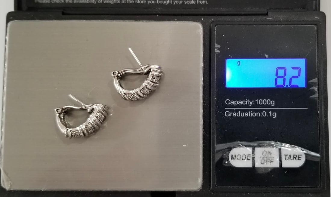 Amazing E.A. 925 Sterling Silver Earrings - 4