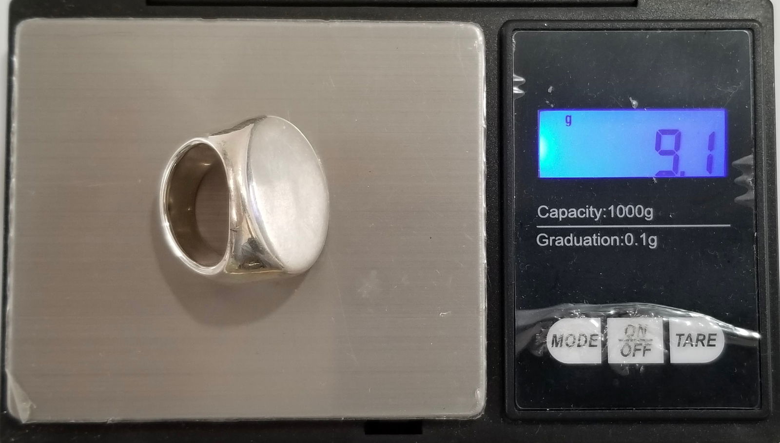 Amazing N 925 Sterling Silver Art Deco Ring - 4