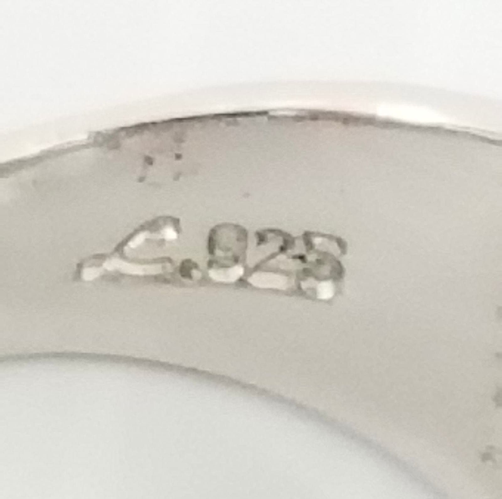 Amazing 925 Sterling Silver ZC Diamond Ring - 5