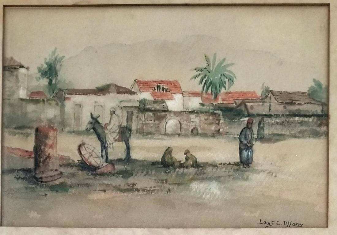 Amazing Louis Comfort Tiffany Watercolor Gouache Paper (1 of 3)