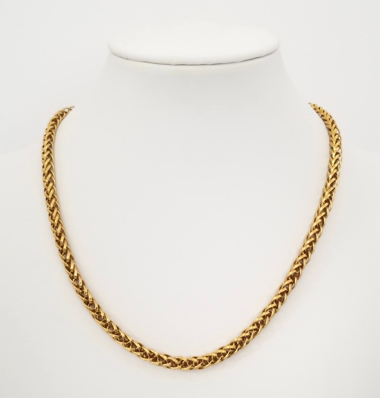 Amazing Italy 925 Sterling Gold Plated Rope Chain Necklace (1 of 4)
