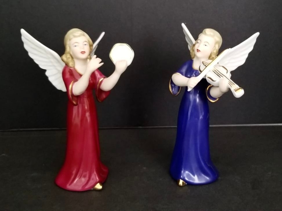 Amazing Vrg Gerold Porzellan Bavaria Porcelain Angels Figurine (1 of 3)