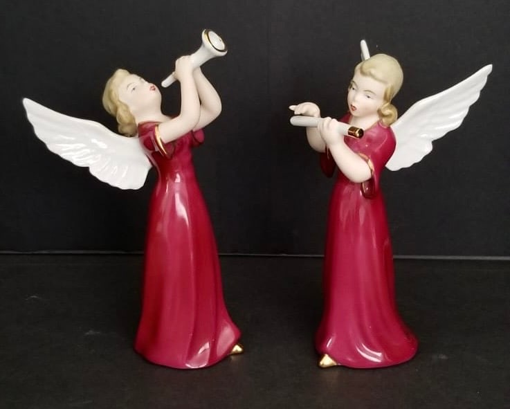 Amazing Vrg Gerold Porzellan Bavaria Porcelain Angels Figurine (1 of 4)