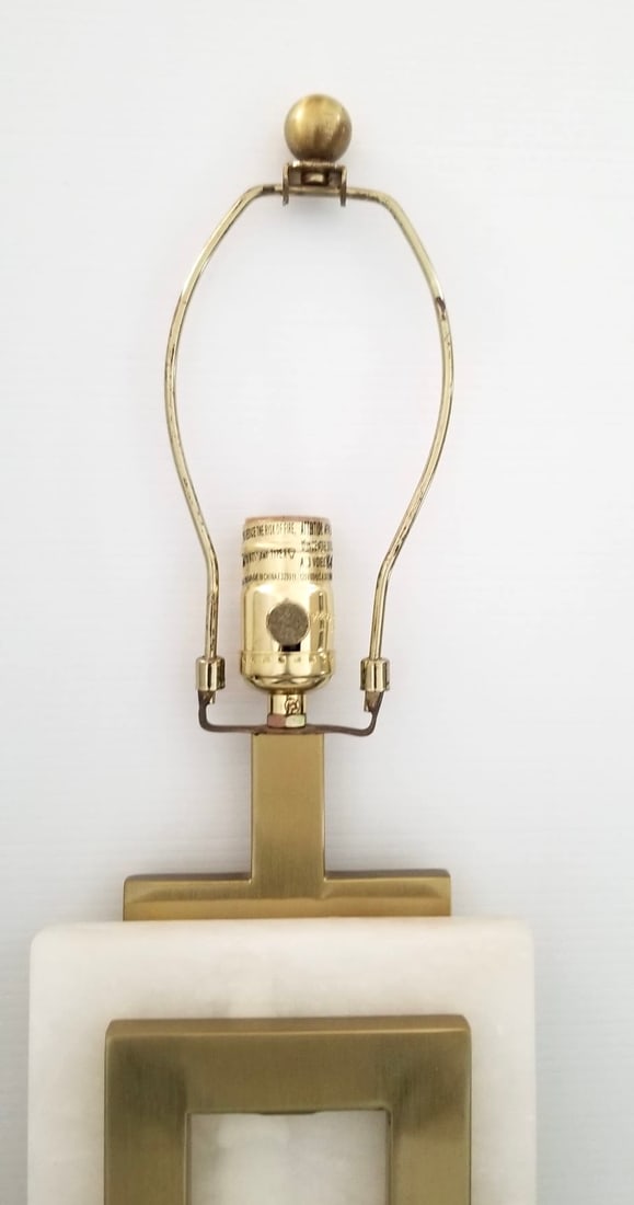 Amazing Eichholtz Murray Alabaster Table Lamp Pair - 3