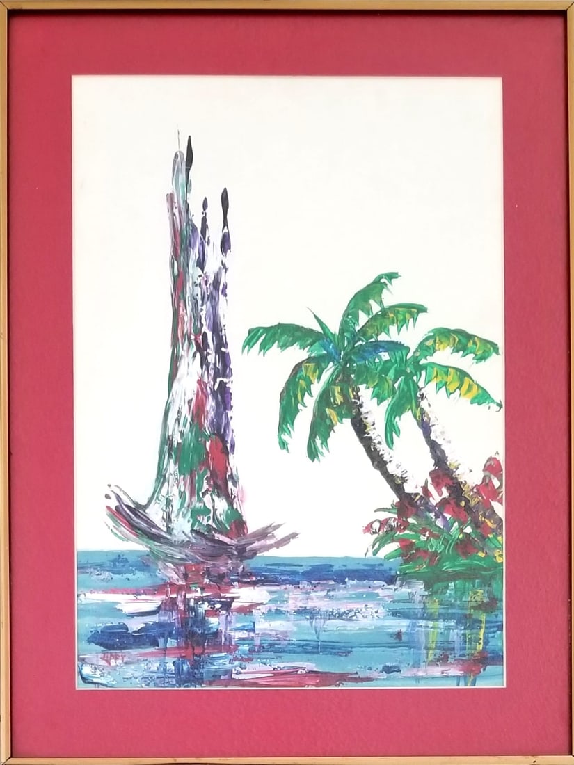 Amazing Francis Orville Libby Oil Cardboard: Beautiful Francis Orville Libby oil cardboard. Frame: 24 x 18 inches, art: 20 x 14 inches. Provenance: private owner. Biography: 1883 - 1961. Francis Orville Libby was born in Portland, Maine in 1883.