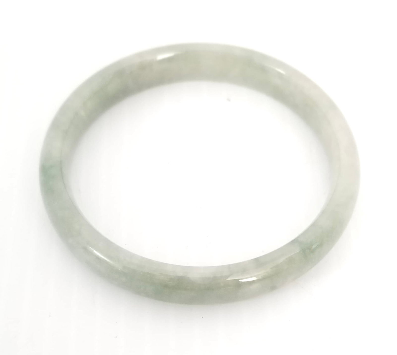 Amazing Green Translucent Nephrite Jade Bracelet - 2
