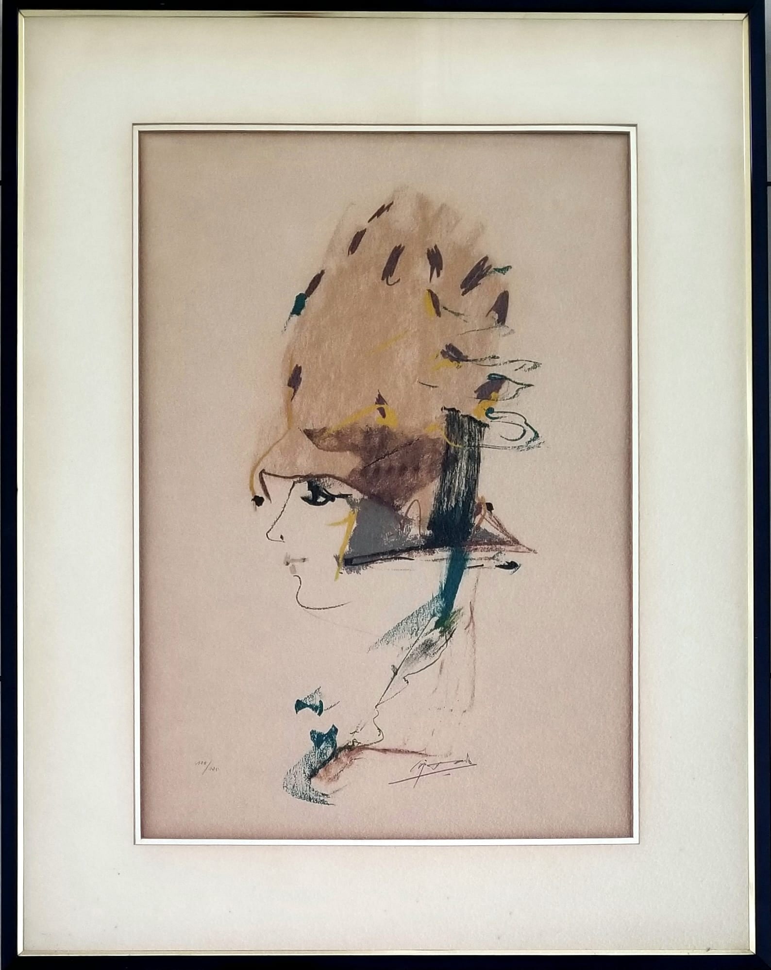 Amazing Modest Cuixart Tapies A Girl Signed Lithograph (1 of 2)