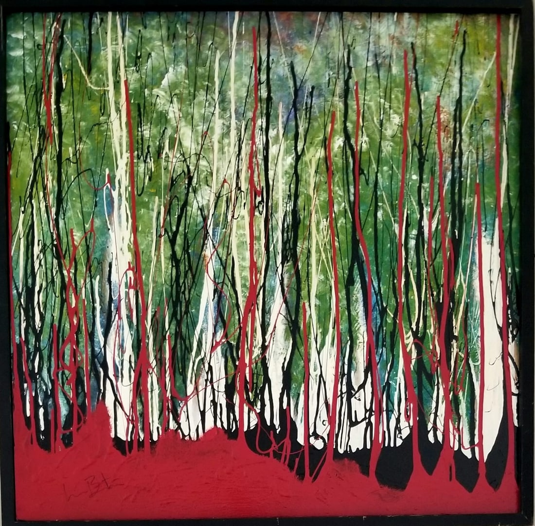 Amazing Luis Buitron Oil Enamel on Wood (1 of 5)