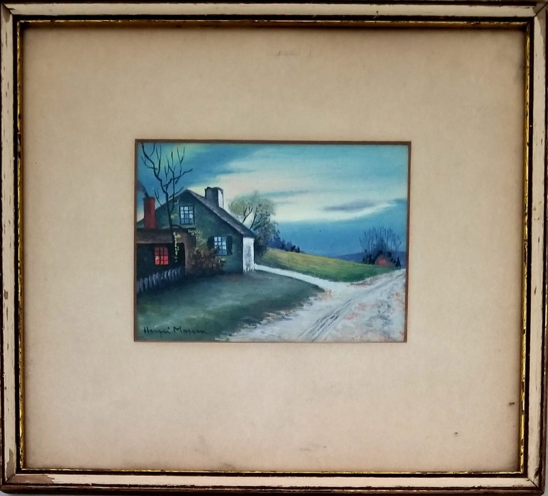 Amazing Henri Leopold Masson Oil Heavy Paper: Beautiful Henri Leopold Masson oil heavy paper. Provenance: private owner. Biography: 1907 - 1996. He was born in Belgium in 1907. He studied at Athénée Royale in Brussels. On its arrival in