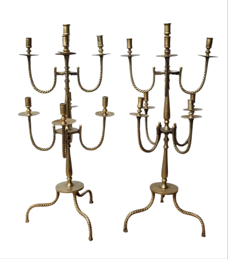 Amazing Big 9 Lights Bronze Candelabra (1 of 3)